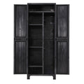 Gardeon 173cm Outdoor Storage Cabinet Lockable Black Cupboard
