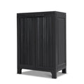 Gardeon 92cm Outdoor Storage Cabinet Lockable Black Shed Garage