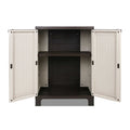 Gardeon 92cm Outdoor Storage Cabinet Rattan Lockable Beige
