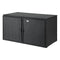 Gardeon Outdoor Storage Cabinet Black Wicker Deck Box Shelf