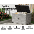 Gardeon Wicker Outdoor Storage Box Cabinet Shelf Chest Deck Garden