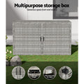 Gardeon Wicker Outdoor Storage Box Cabinet Shelf Chest Deck Garden