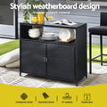 Gardeon Outdoor Storage Cabinet Wicker Shed Box Tools Garage Shelf