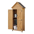 Gardeon Outdoor Storage Cabinet Cupboard Tool Organizer Shed Adjustable Natural