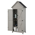 Gardeon Outdoor Storage Cabinet Cupboard Lockable Grey Organiser