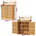 Gardeon Outdoor Storage Cabinet Potting Bench Table Garden Shed