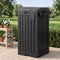 Gardeon Outdoor Trash Cans Polypropylene Patio Hideaway Bin 110L Black