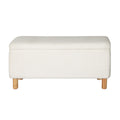 Artiss Storage Ottoman Blanket Box 99cm Teddy White