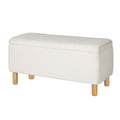 Artiss Storage Ottoman Blanket Box 99cm Teddy White
