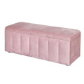 Artiss Storage Ottoman 103cm Velvet Pink Blanket Box
