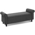 Artiss Storage Ottoman Blanket Box 125cm Grey Linen