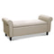 Artiss Storage Ottoman 125cm Blanket Box Taupe Linen