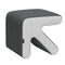 Artiss Ottoman Foot Stool Arrow Linen Grey