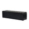 Artiss Storage Ottoman Blanket Box 140cm Black Leather