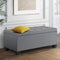 Artiss Storage Ottoman 97cm Linen Grey Blanket Box