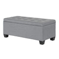 Artiss Storage Ottoman 97cm Linen Grey Blanket Box