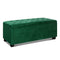 Artiss Storage Ottoman 97cm Velvet Green Blanket Box