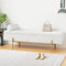 Artiss Storage Ottoman Bed 140cm Boucle Fabric Pillow