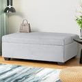 Artiss Ottoman Storage Sofa Bed 112cm Grey Foldable