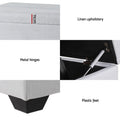 Artiss Ottoman Storage Sofa Bed 112cm Grey Foldable