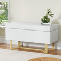 Artiss Storage Ottoman Blanket Box Criss Cross Linen White
