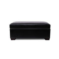 Artiss Storage Ottoman Blanket Box 80cm Black Leather