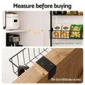 Artiss 2x Over Door Storage Pantry Organiser 6-Tier Metal Hanger Hook Black