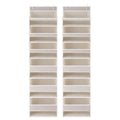 Artiss 2X Over Door Storage Hangers Pantry 6-Tier Organiser Pockets Fabric Beige