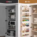 Artiss 2X Over Door Storage Hangers Pantry 6-Tier Organiser Pockets Fabric Beige