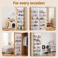 Artiss Over Door Shoe Organiser Storage 6-Tier Pantry Hanger 24 Pockets White
