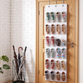 Artiss Over Door Shoe Organiser Storage 6-Tier Pantry Hanger 24 Pockets White