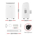 Devanti 12000BTU Portable Air Conditioner Cool Heat Fan