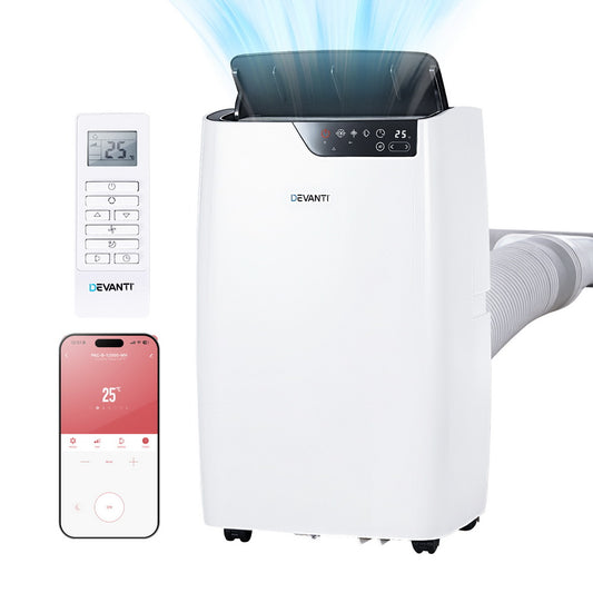 Devanti 12000BTU Portable Air Conditioner Dehumidifier Fan