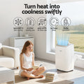 Devanti Portable Air Conditioner 14000BTU Dehumidifier Fan
