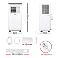 Devanti Portable Air Conditioner 7000BTU Dehumidifier Fan