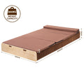 Artiss Folding Kraft Paper Bed Frame Mattress Pillow 300kg Capacity 200x120cm