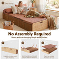 Artiss Folding Kraft Paper Bed Frame Mattress Pillow 300kg Capacity 200x120cm