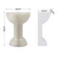 Artiss Paper End Table Honeycomb Coffee Table Foldable Round Bedside Side Table White 40x55cm