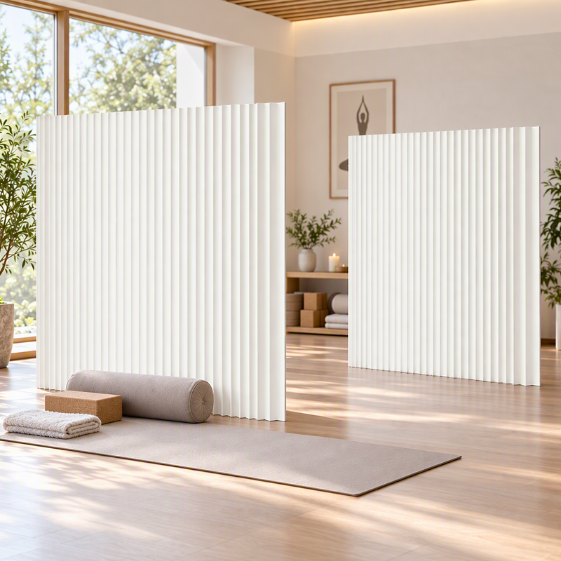 Artiss Paper Room Divider 2Pcs Folding Partition Screen Honeycomb Privacy Screen Freestanding 150cm White