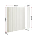 Artiss Paper Room Divider 2Pcs Folding Partition Screen Honeycomb Privacy Screen Freestanding 150cm White