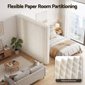 Artiss Paper Room Divider 2Pcs Folding Partition Screen Honeycomb Privacy Screen Freestanding 150cm White