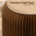 Artiss Accordion Folding Stool 2x Cushions Kraft 100KG