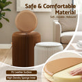 Artiss Accordion Folding Stool 2x Cushions Kraft 100KG
