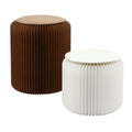 Artiss Accordion Folding Stool 2x Cushions Kraft 100KG