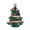 Jingle Jollys Paper Christmas Tree 61 CM w/ Star Topper Xmas Decor Tabletop Green DIY Ornament Set