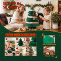 Jingle Jollys Paper Christmas Tree 61 CM w/ Star Topper Xmas Decor Tabletop Green DIY Ornament Set