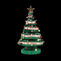Jingle Jollys Paper Christmas Tree 87CM w/ Star Topper LEDs Xmas Decorations Kit Home Office Green
