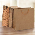 100pcs Brown Kraft Paper Bags Reusable Shopping Gift Bags Bulk Pack