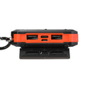 10000mAh Solar Power Bank Portable Dual USB Phone Charger LED Light