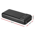 20000mAh Power Bank PD22.5W Quick Charge Fast Charger Phone Black